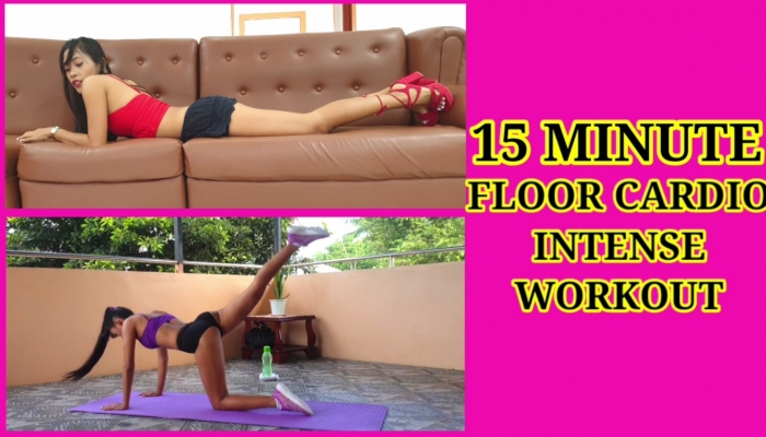 15 Minute Floor Cardio Intense Workout