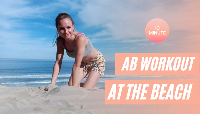 10 MIN ABS WORKOUT AT THE BEACH