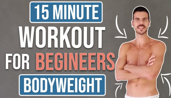 15 min Follow-along full body home CIRCUIT FOR BEGINNERS to get in shape
