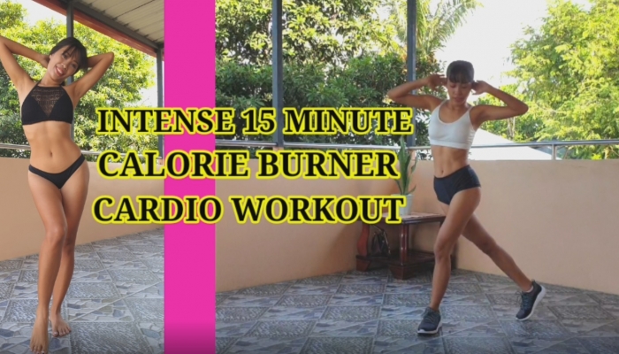 Intense 15 minute calorie burner cardio workout